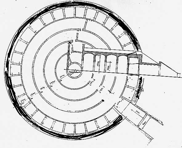 Grundriss grosser Wasserspeicher