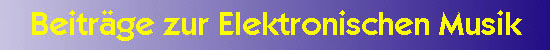 Beitrge zur Elektronischen Musik- image