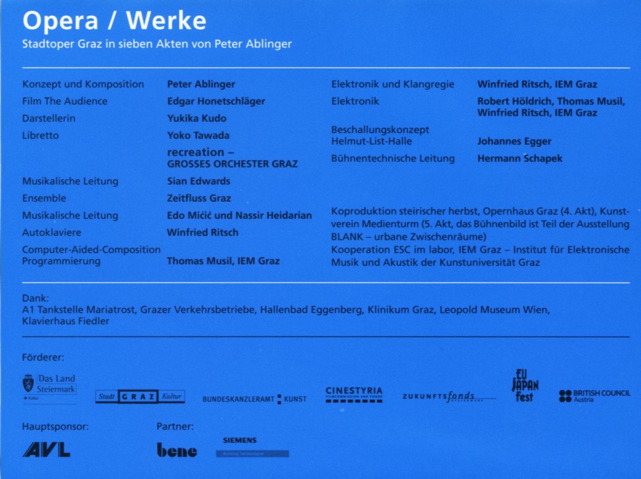 Opera / Werke