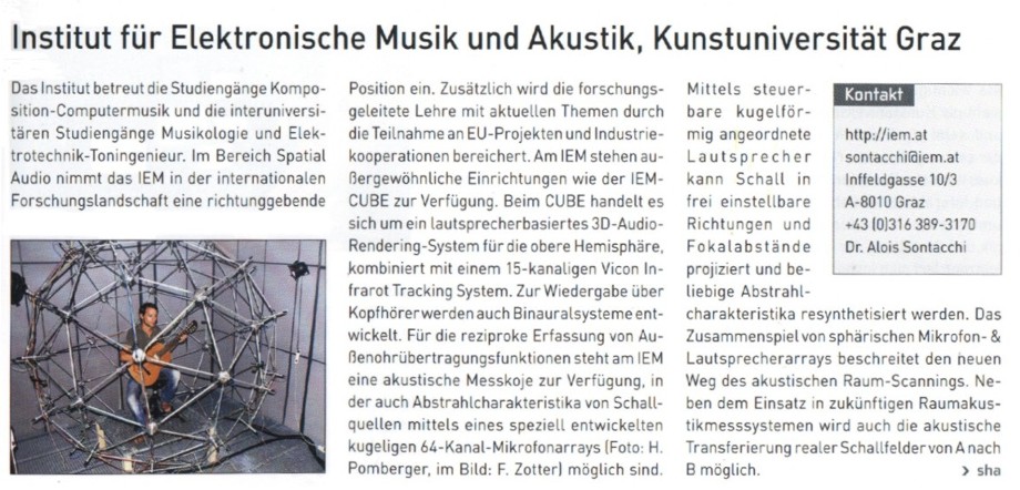 Institut fr Elektronische Musik und Akustik, Kunstuniversitt Graz