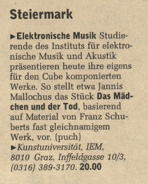 Elektroakustischer Report 04/III